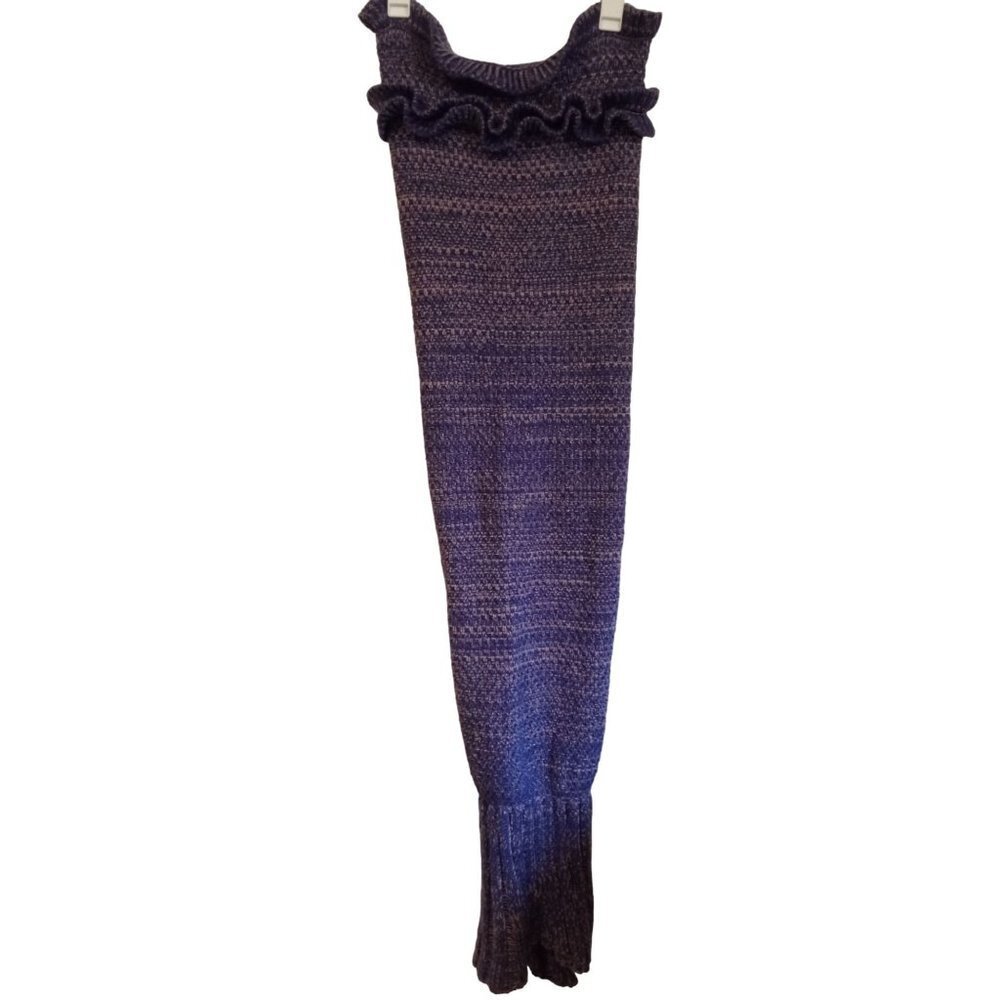 Mermaid tail Purple handmade Crochet‎ blanket